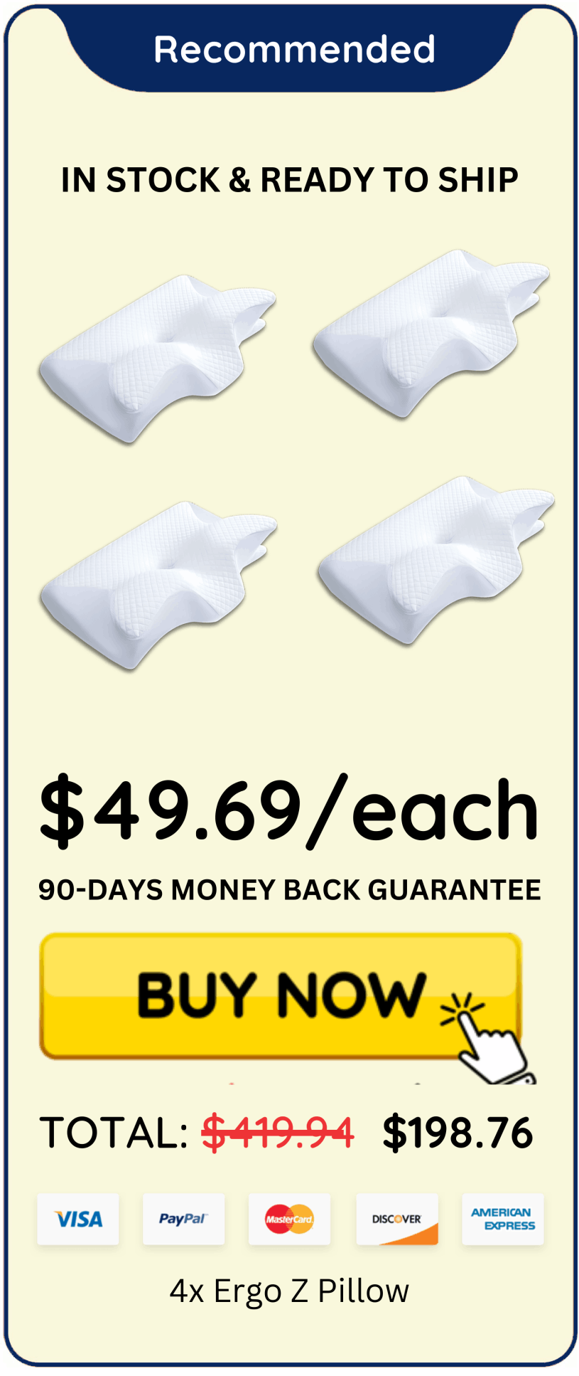 Ergo Z Pillow offer price 