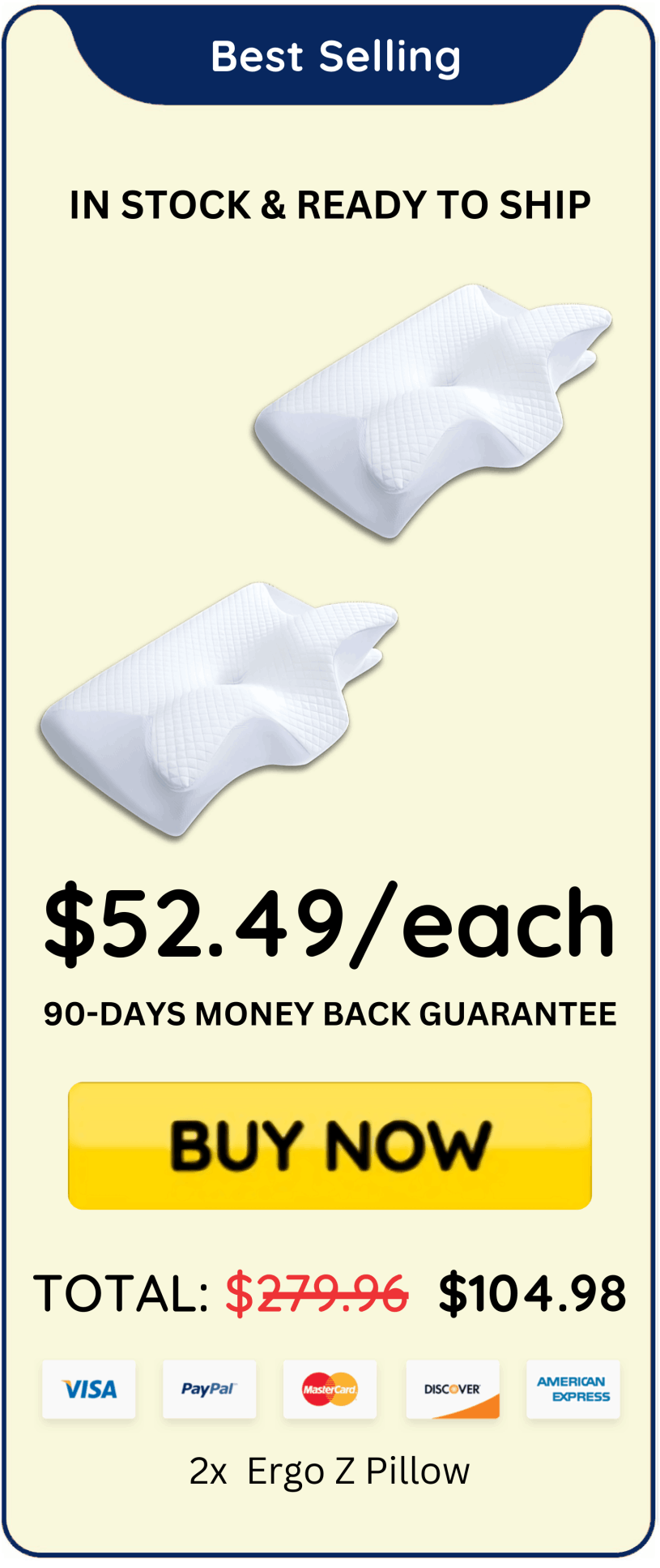 Ergo Z Pillow offer price 